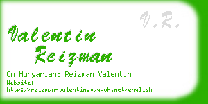valentin reizman business card